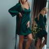 WEB_IMG_7403рр Комплект ночнушка і халат смарагдовий Intimo